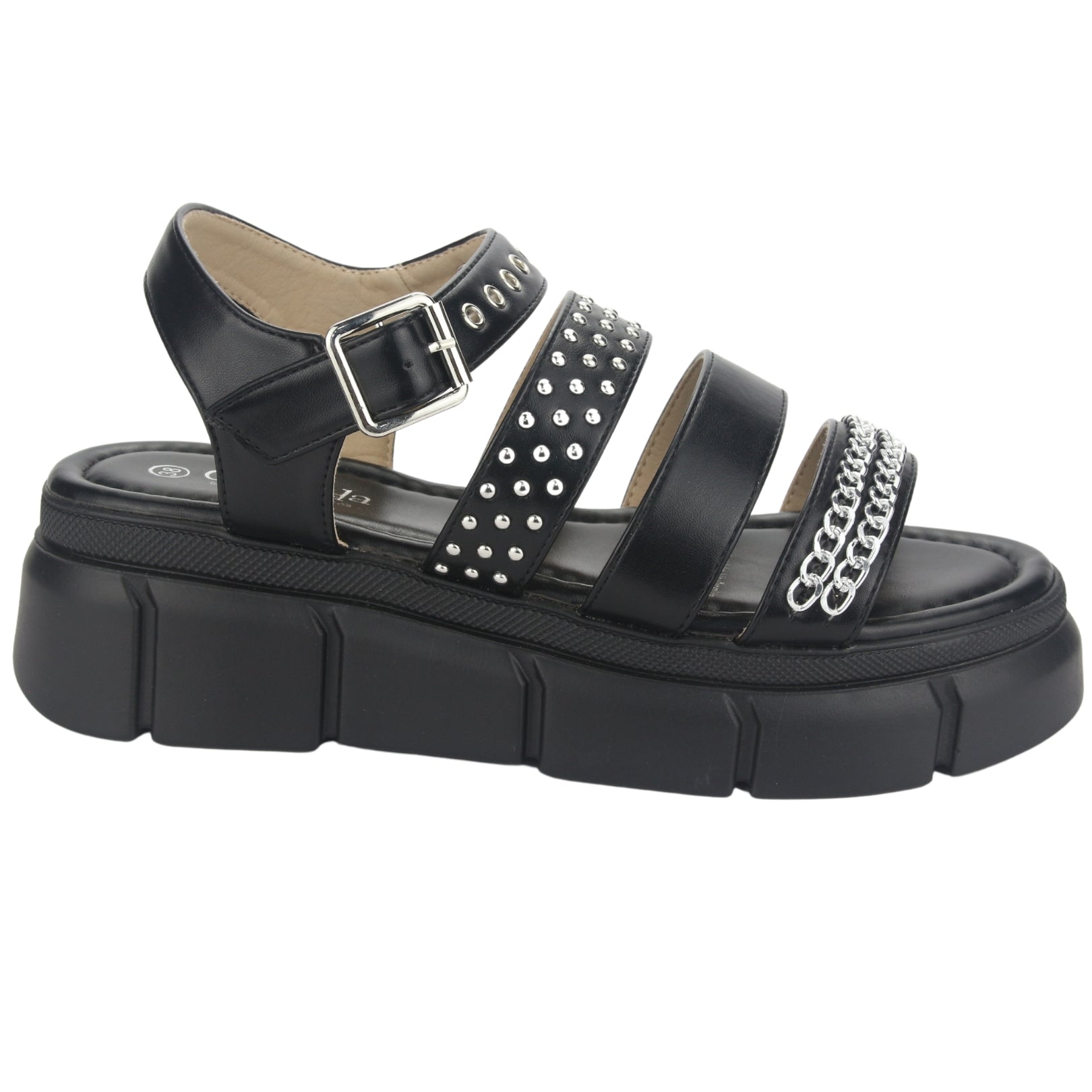 Sandalias Chalada Mujer 45-visa-1  Negro