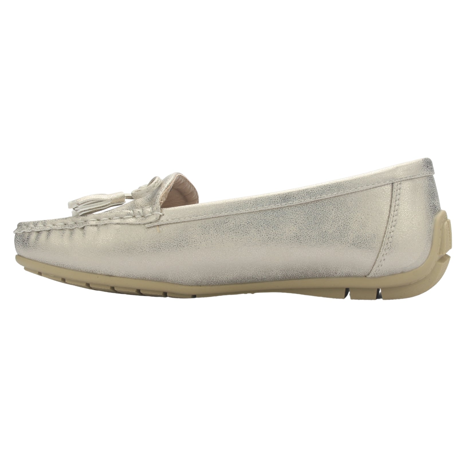 Mocasin Mujer Chalada Nautico-3 Champagne Casual