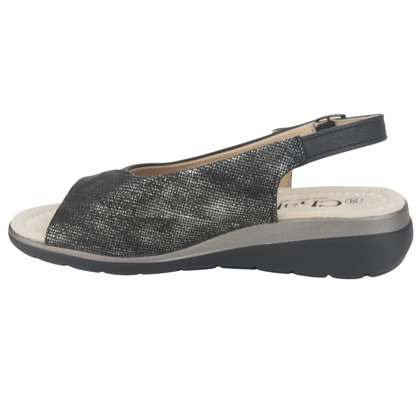 Sandalias Chalada Mujer 36-floro-5  Negro