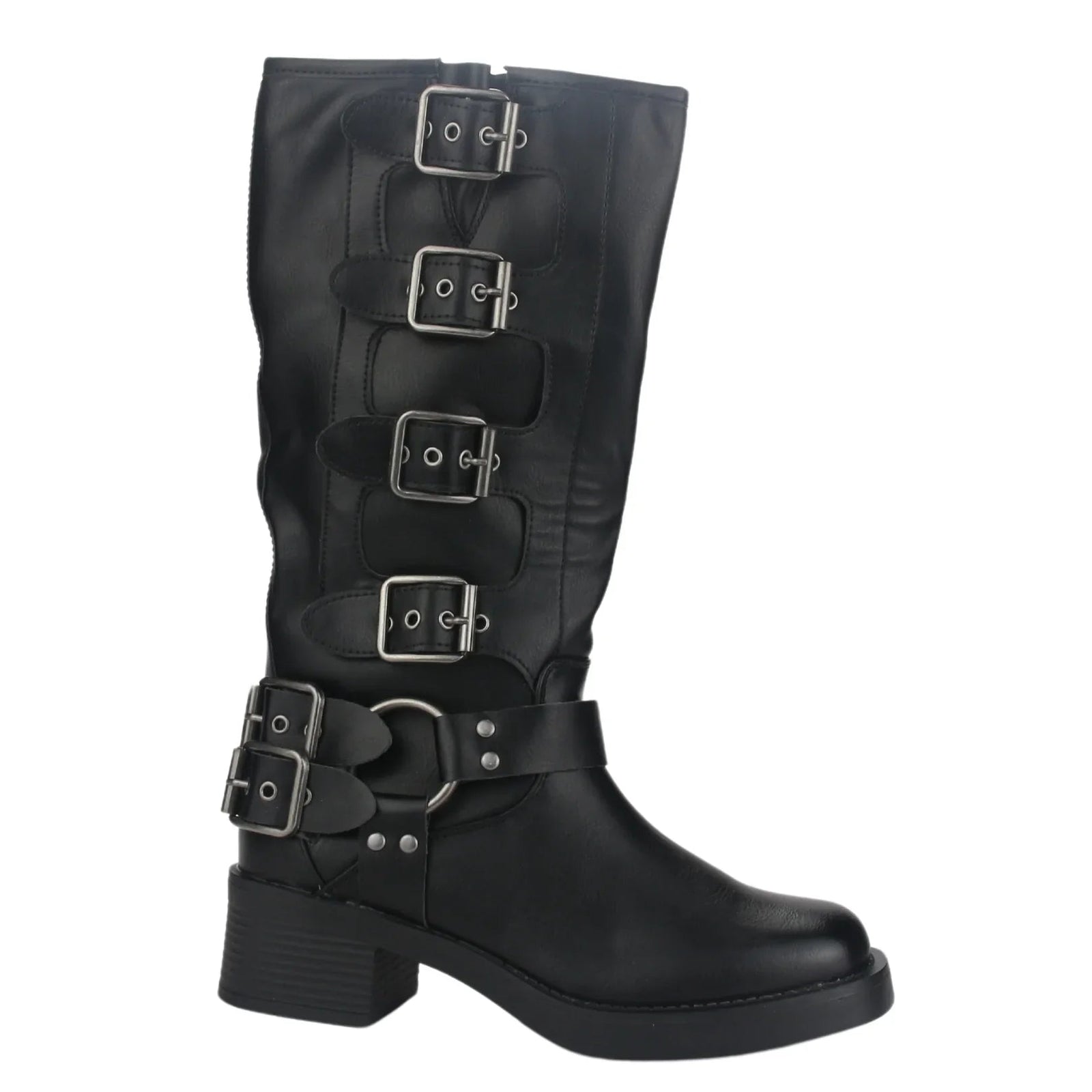 Bota Mujer Casual Biker-2 Color Negro