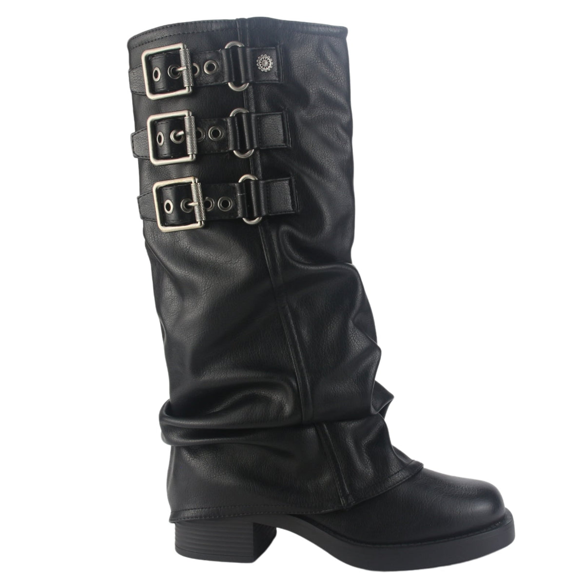 Bota Chalada Mujer Biker-7 Negro Casual