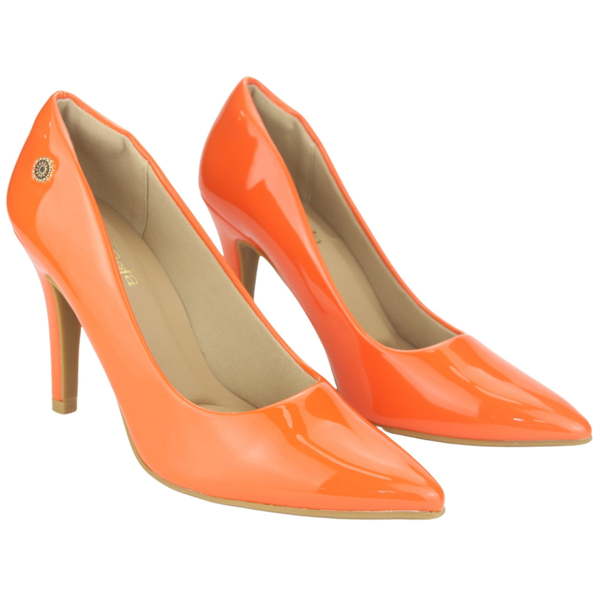 Zapato Chalada Mujer Clora-4 Naranjo