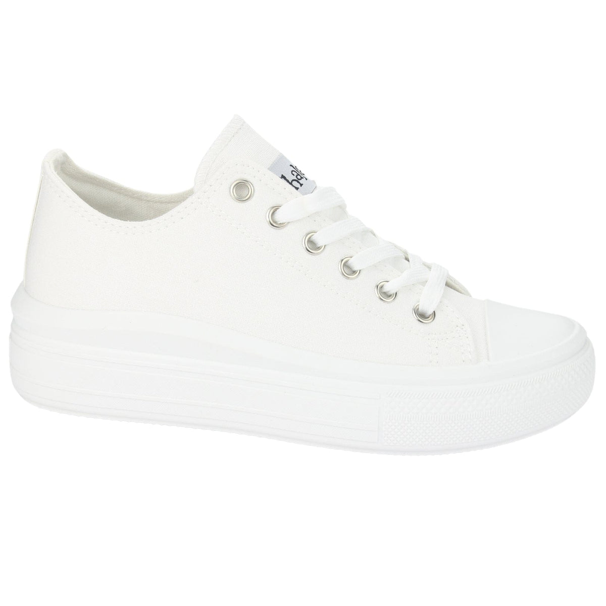 Zapatilla Chalada Mujer Clu-10 Blanco Plataforma