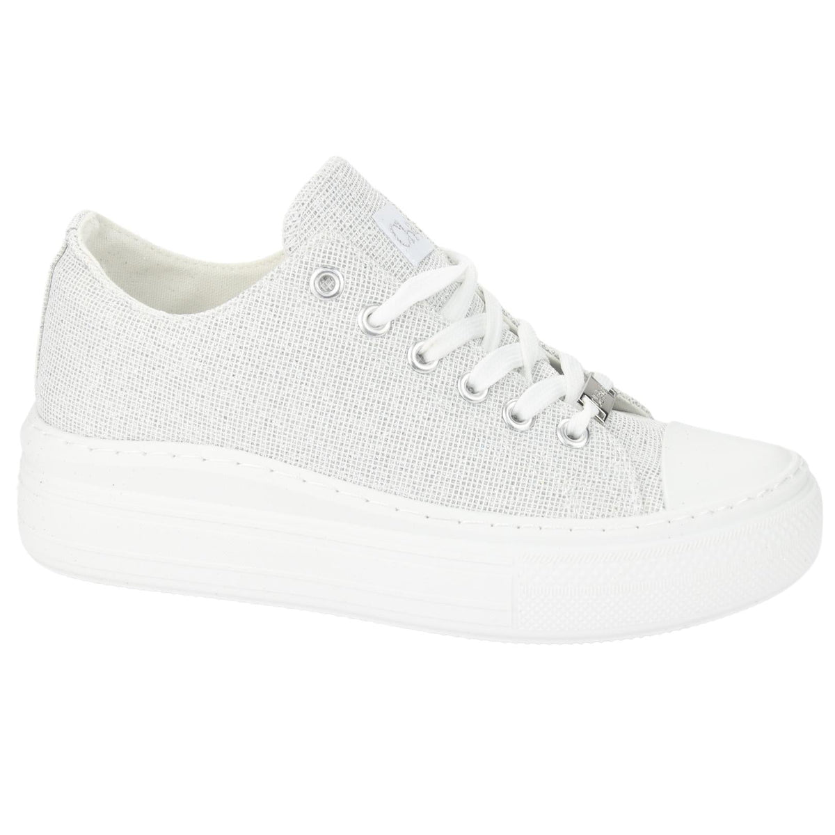 Zapatilla Chalada Mujer Clu-11 Plateado Urbano