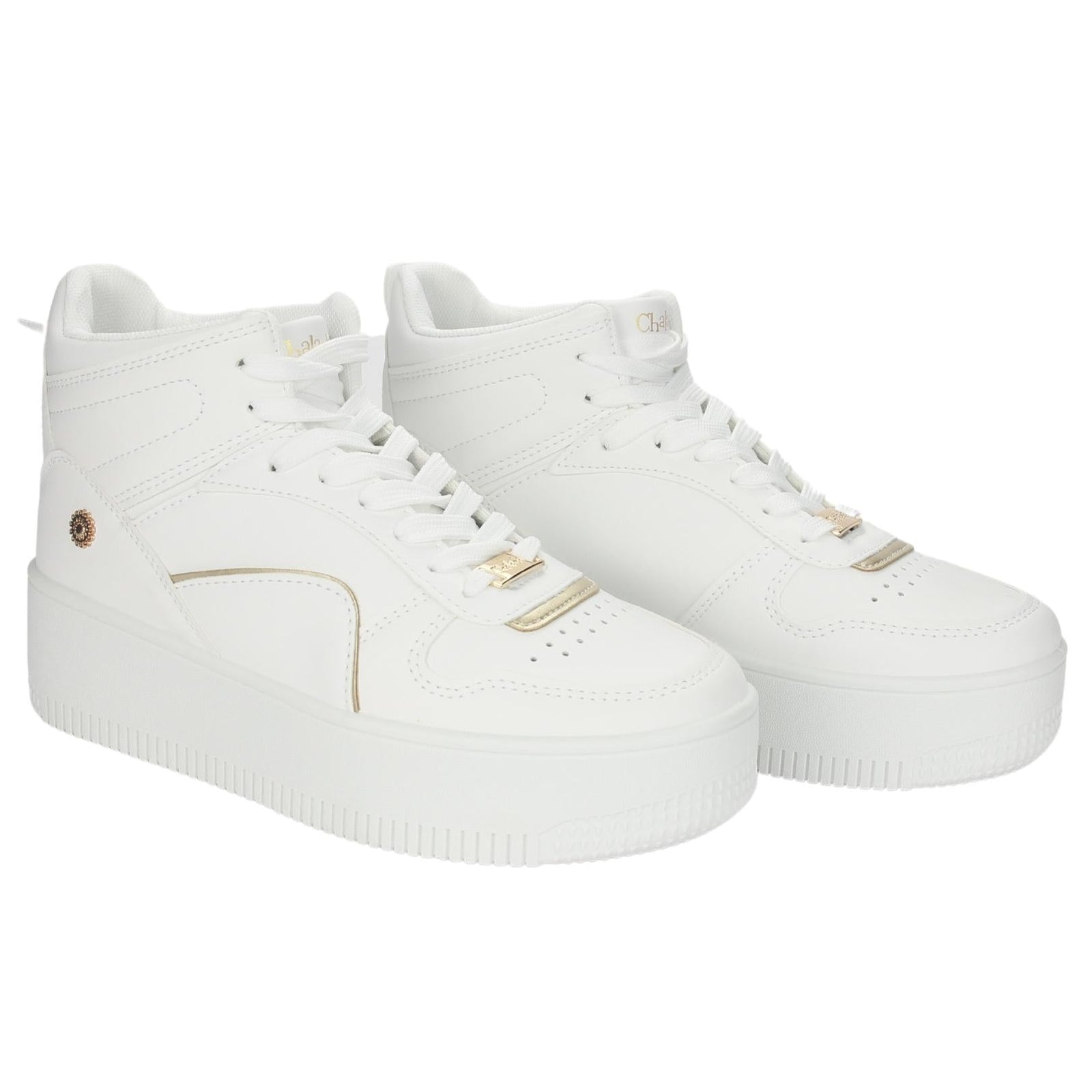 Zapatilla Chalada Mujer Metta-9 Blanco Oro Urbano