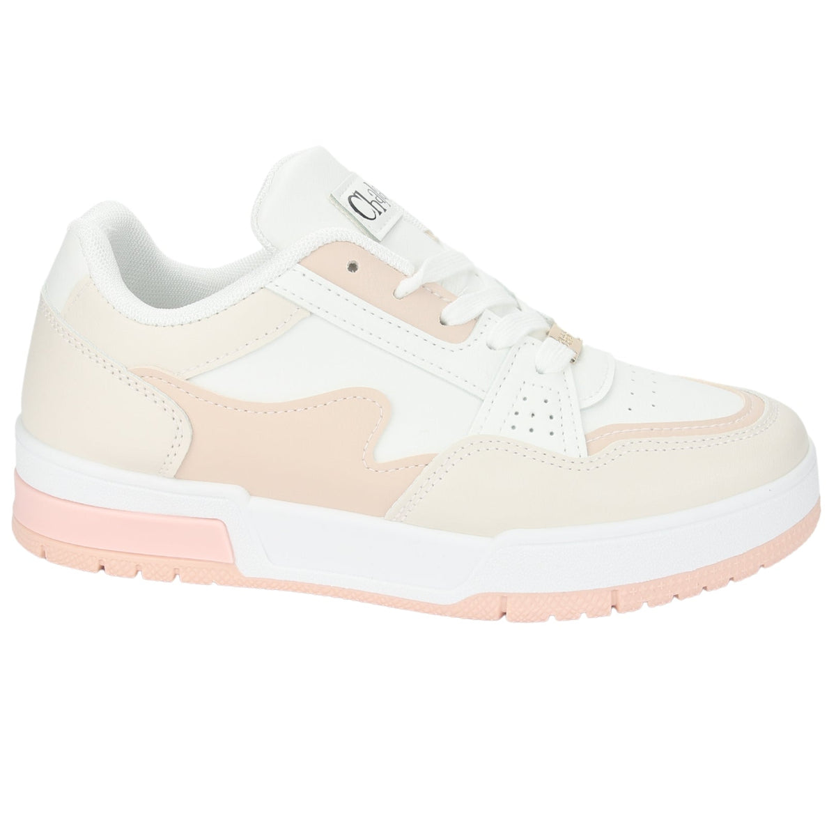 Zapatilla Chalada Mujer Joker-1 Blanco Rosado Urbano