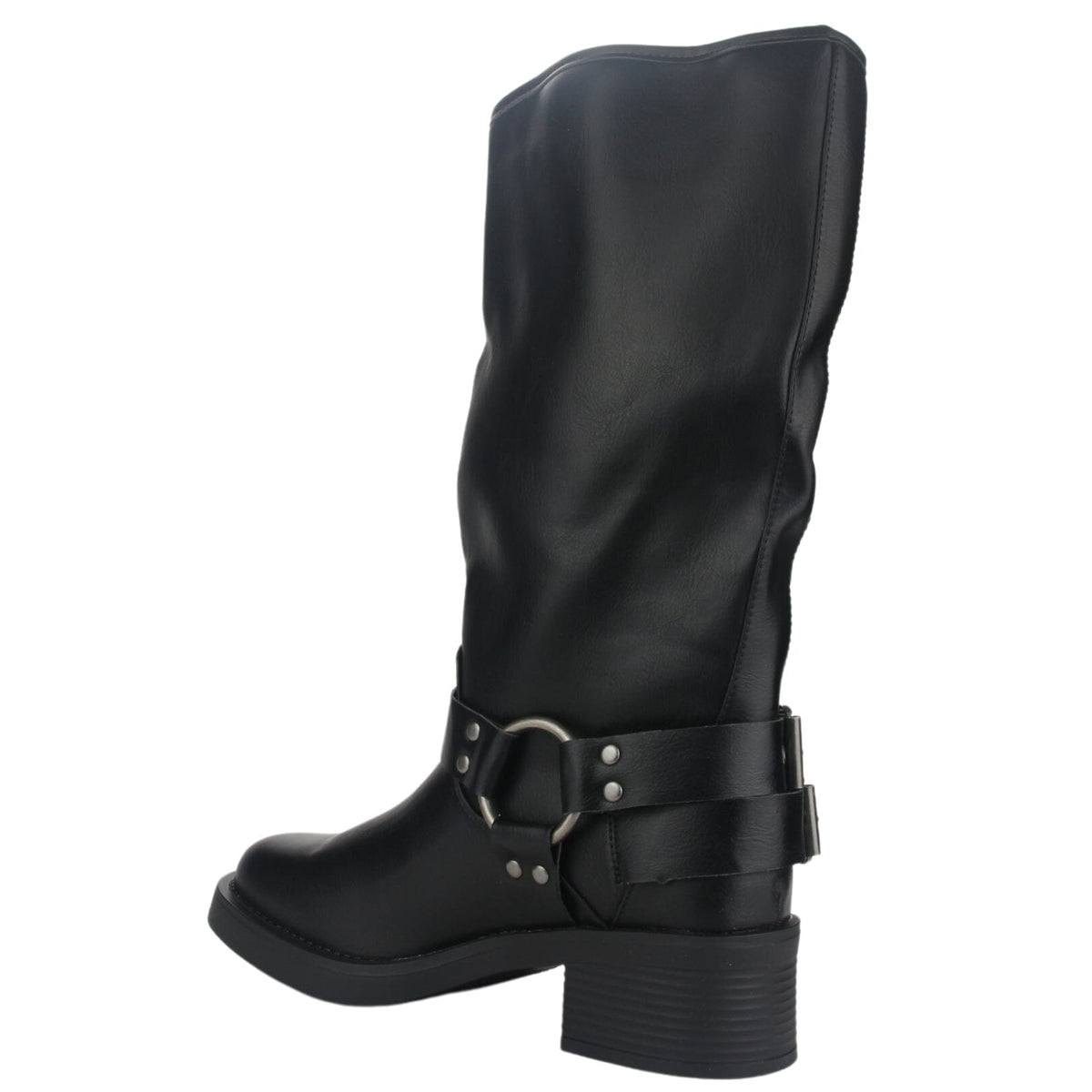Bota Mujer Casual Biker-2 Color Negro