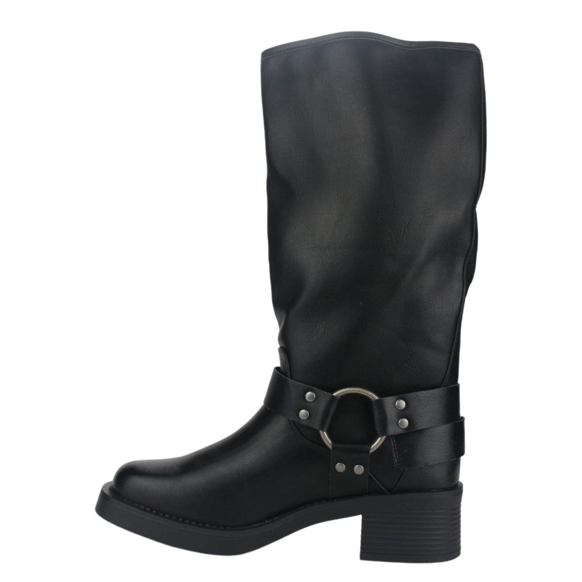 Bota Mujer Casual Biker-2 Color Negro