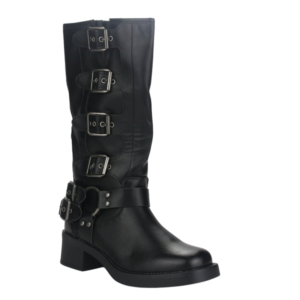 Bota Mujer Casual Biker-2 Color Negro