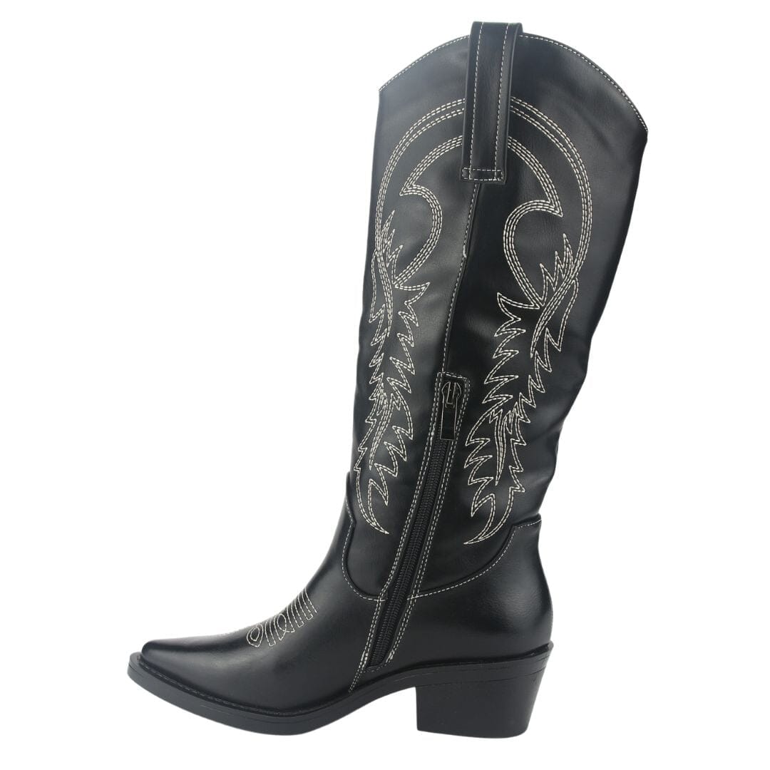 Bota Chalada Mujer West-20 Negro Casual Botas Taco Chalada