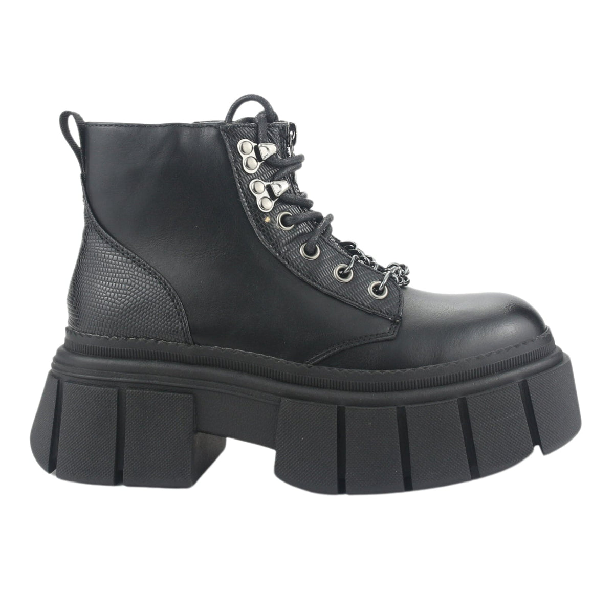 Botin Chalada Mujer Bresh-2 Negro Plataforma