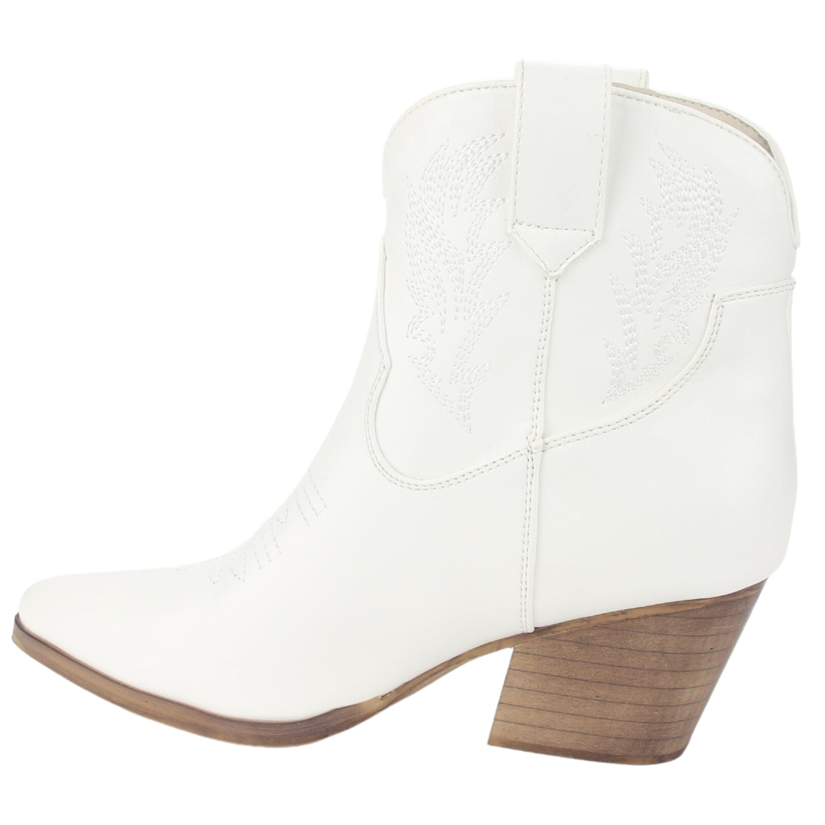 Botin Chalada Mujer Westnew-3 Blanco Casual Botines Taco Chalada