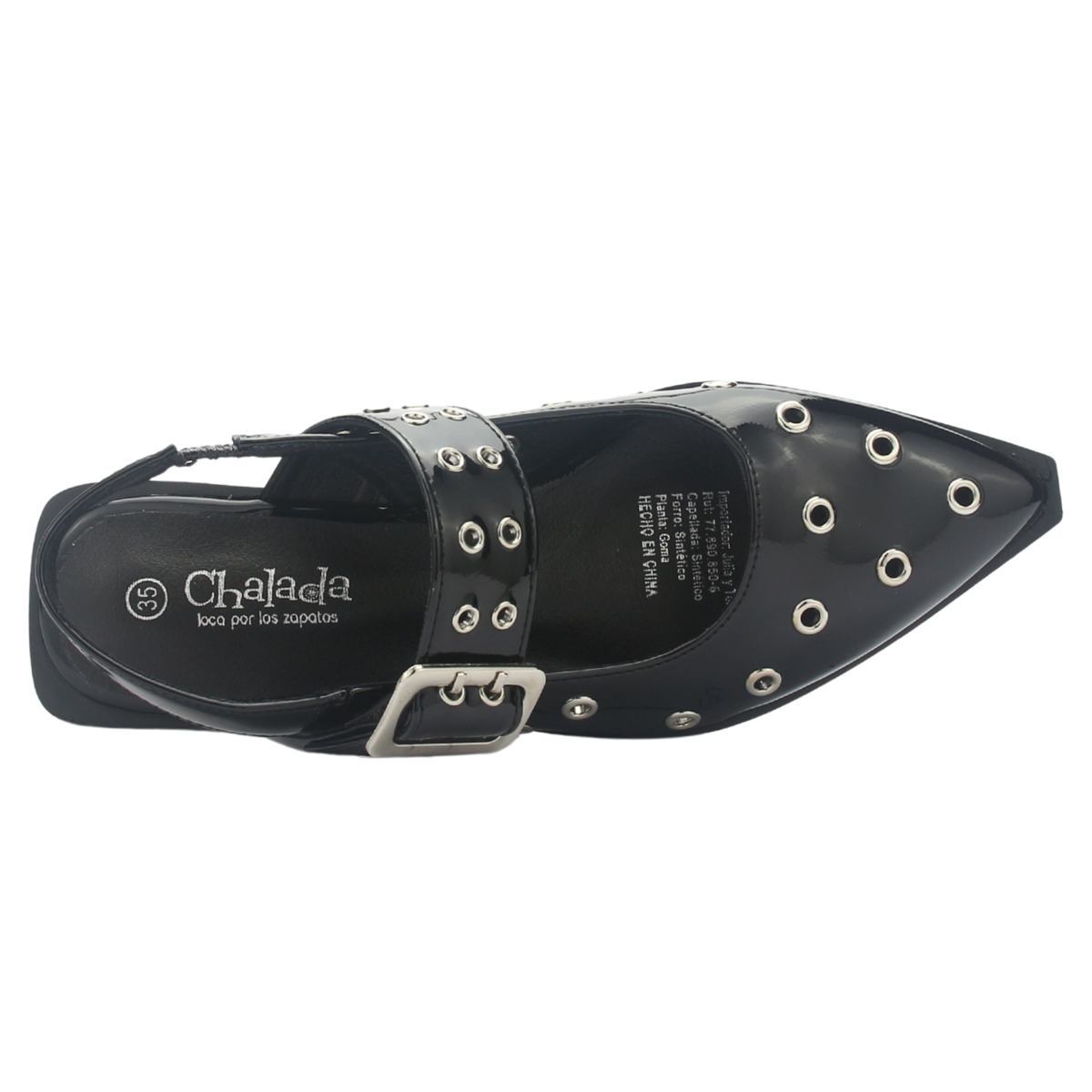 Ballerina Mujer Chalada Slik-20 Negro Casual