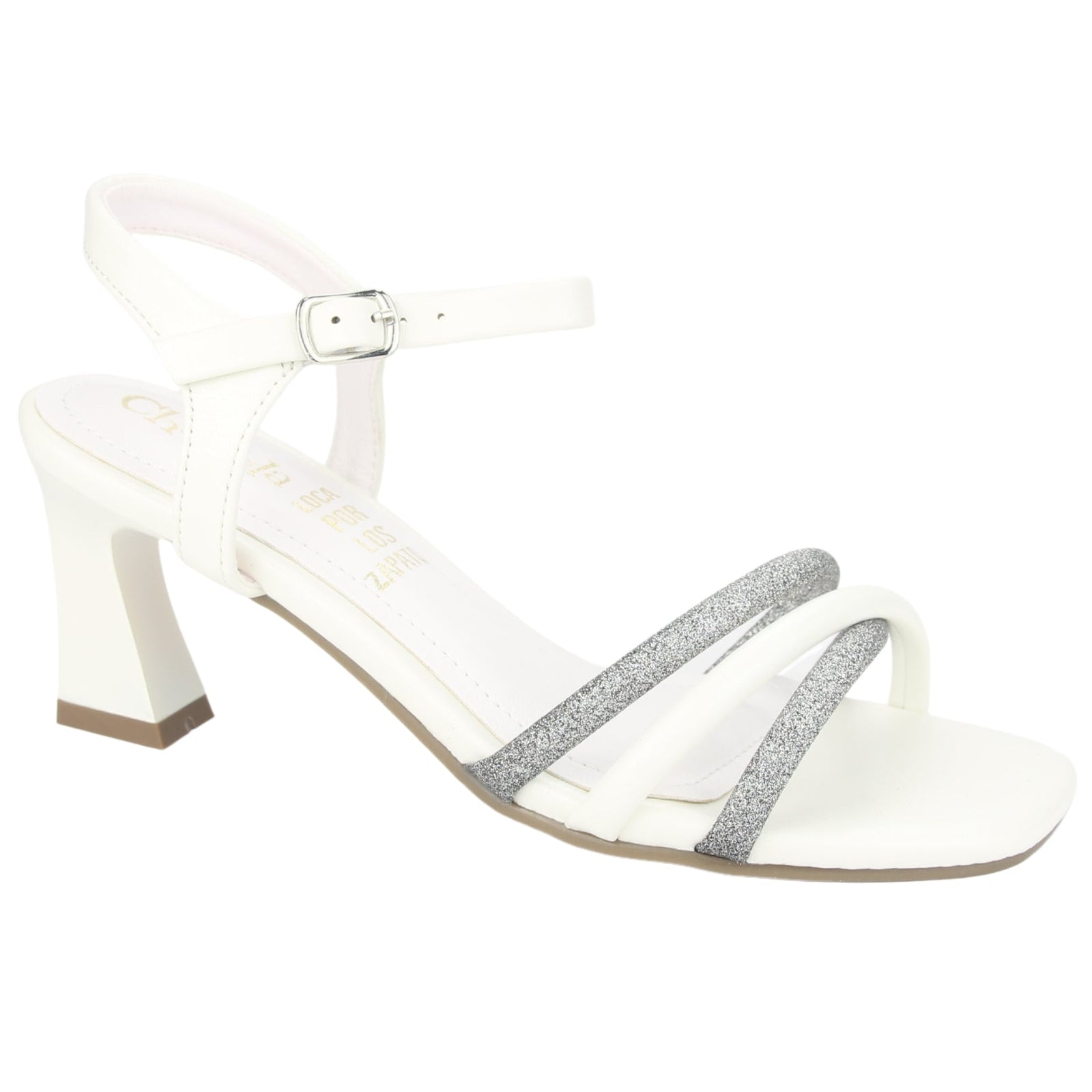 Sandalias Chalada Mujer 5-murcia-2  Blanco Plateado