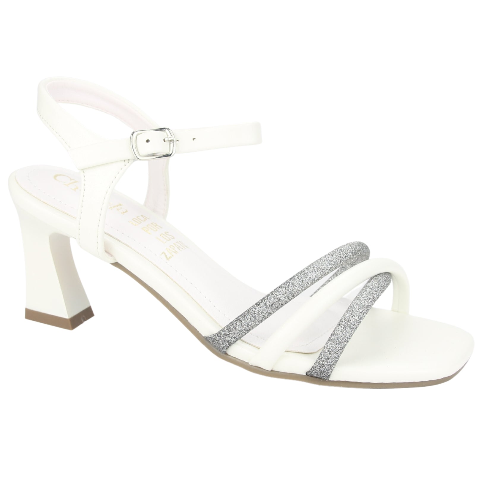 Sandalias Chalada Mujer 5-murcia-2  Blanco Plateado
