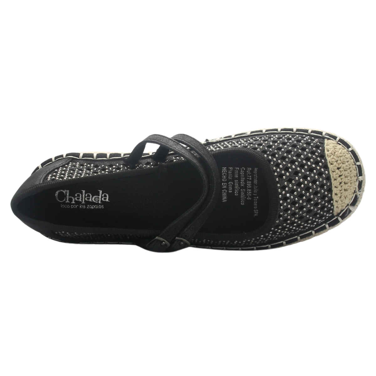 Alpargata mujer Negro Casual Chalada Tap-50