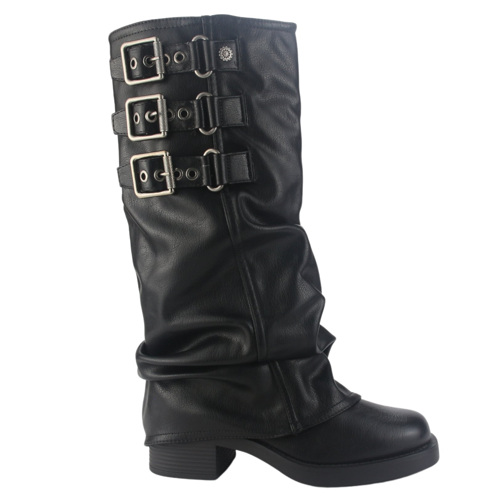 Bota Chalada Mujer Biker-7 Negro Casual