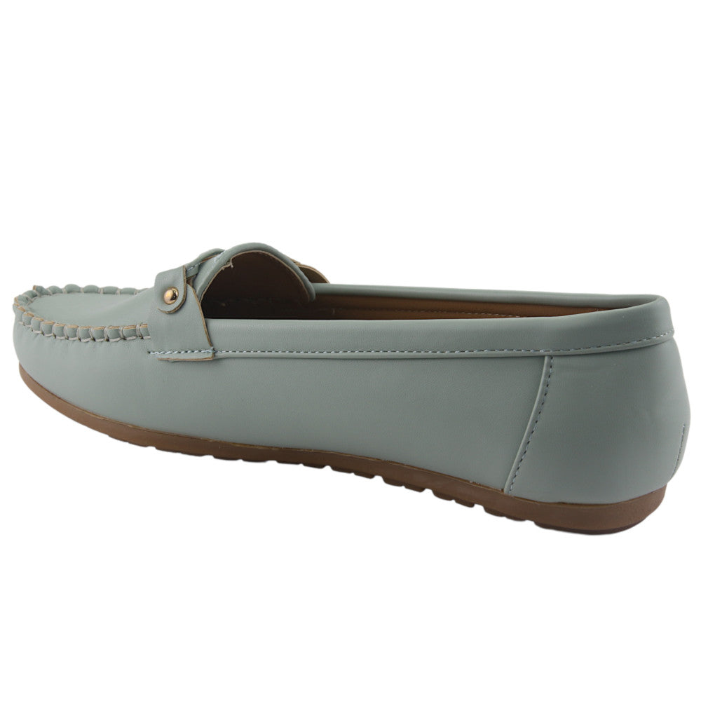 Mocasin Chalada Mujer Cusco-30 Menta Plano Zapatos Planos Chalada 35 Menta
