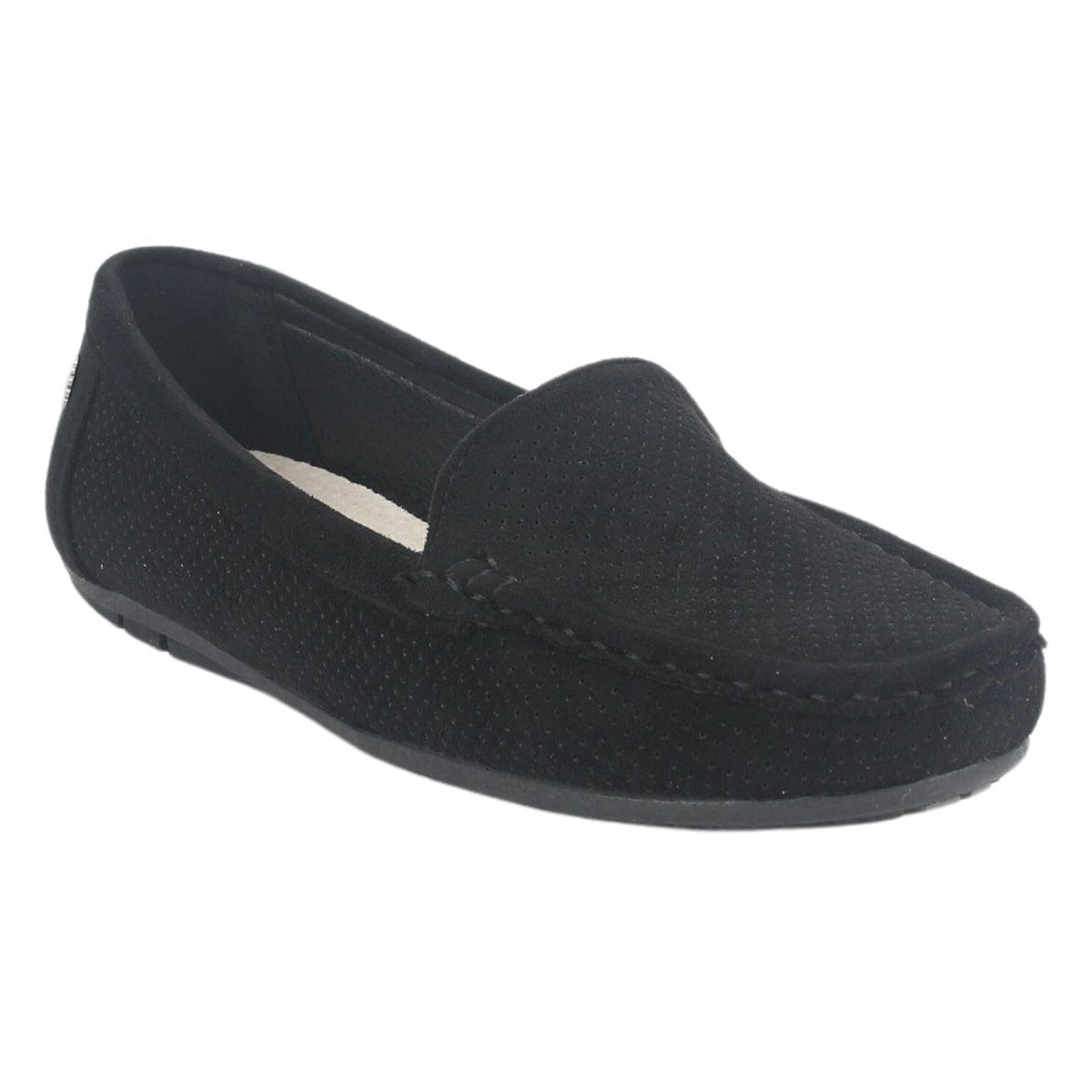 Mocasin Negro Mujer Casual Chalada Nautico