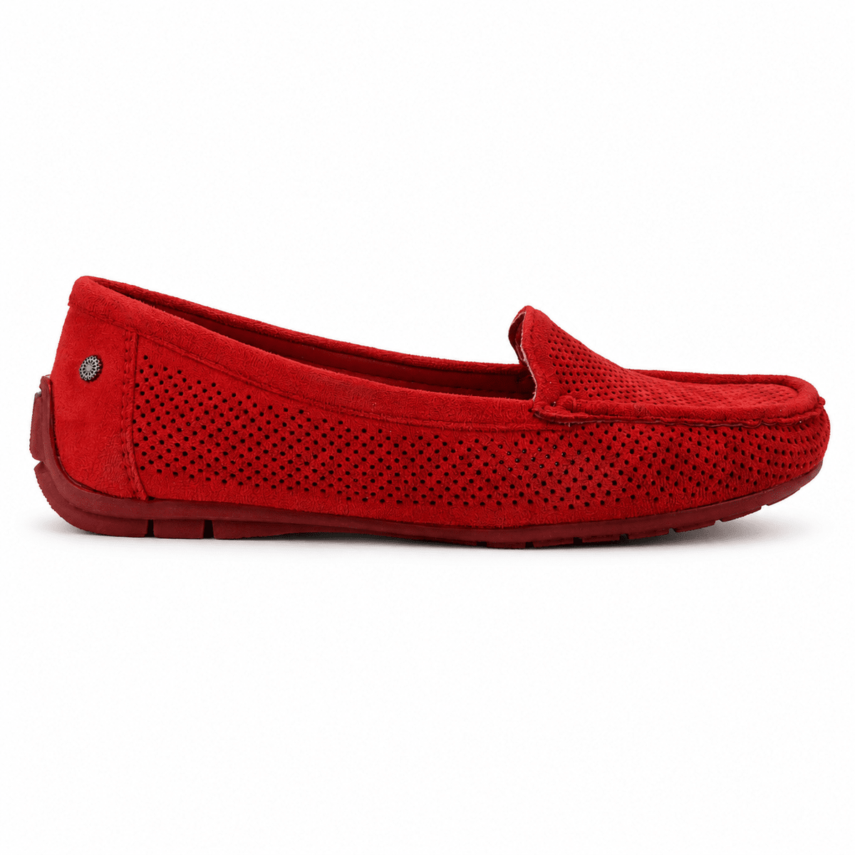 Mocasin Rojo Mujer Casual Chalada Nautico
