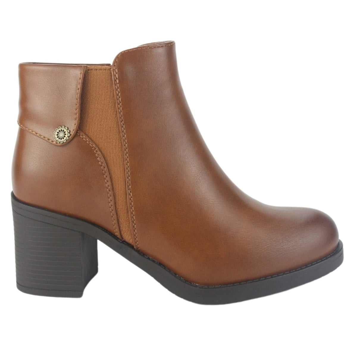 Botin Chalada Mujer Prata-3 Tostado Casual