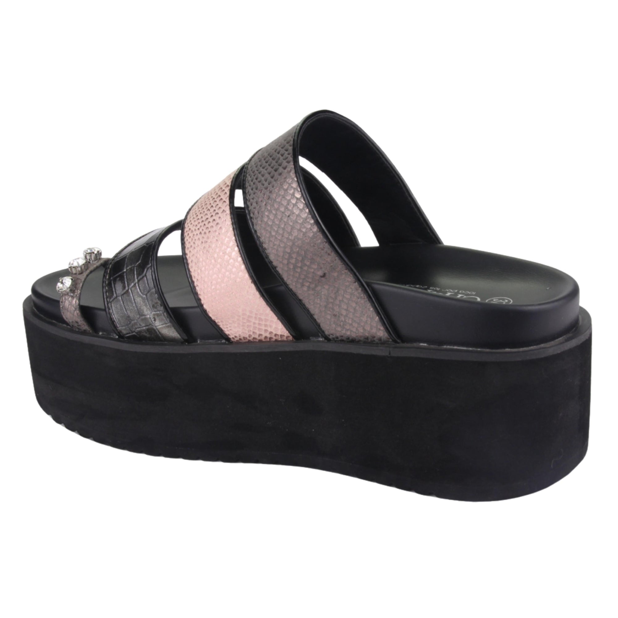 Sandalias Chalada Mujer 35-viru-21 Rosado Negro