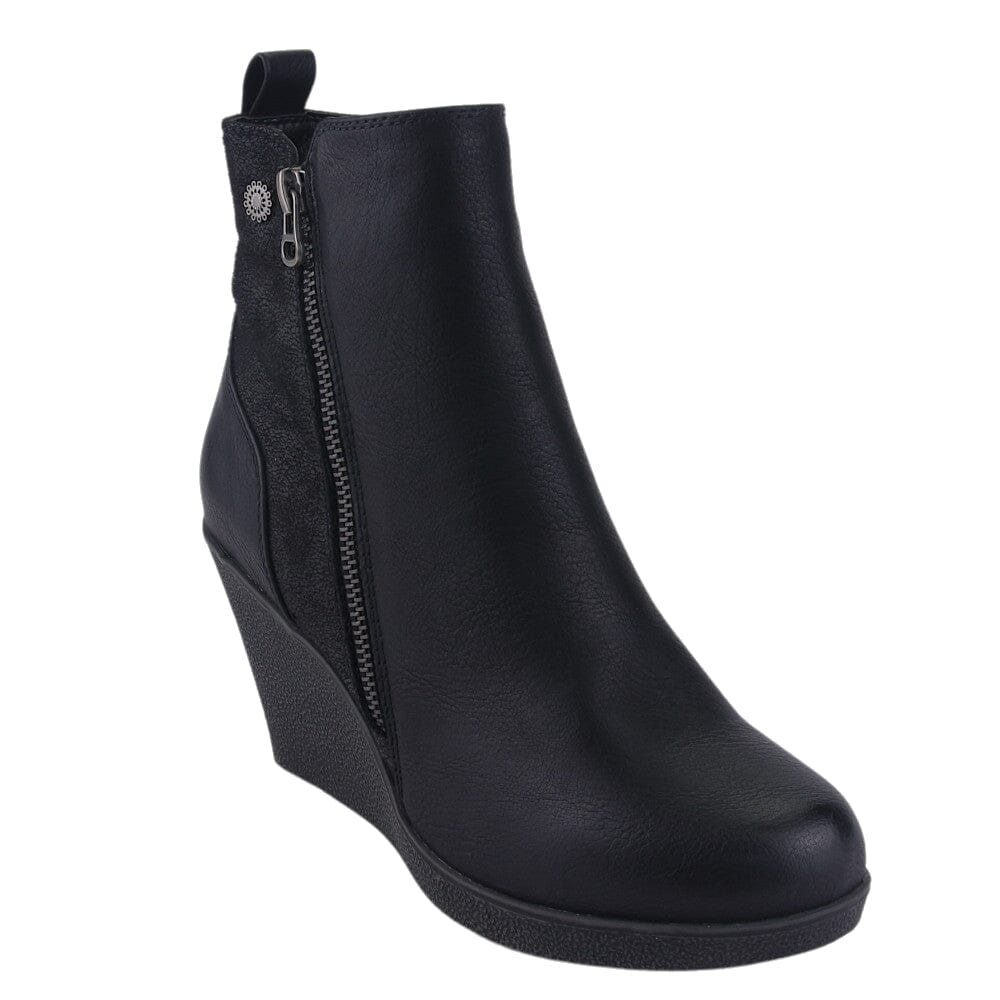 Botin Chalada Mujer Wedge-41 Negro Casual
