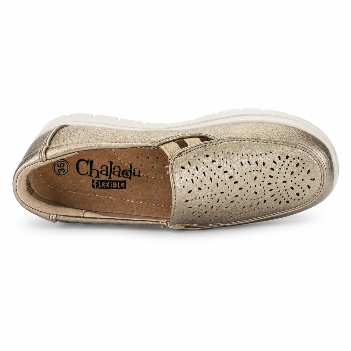 Zapato Dorado Mujer Casual Chalada Finest