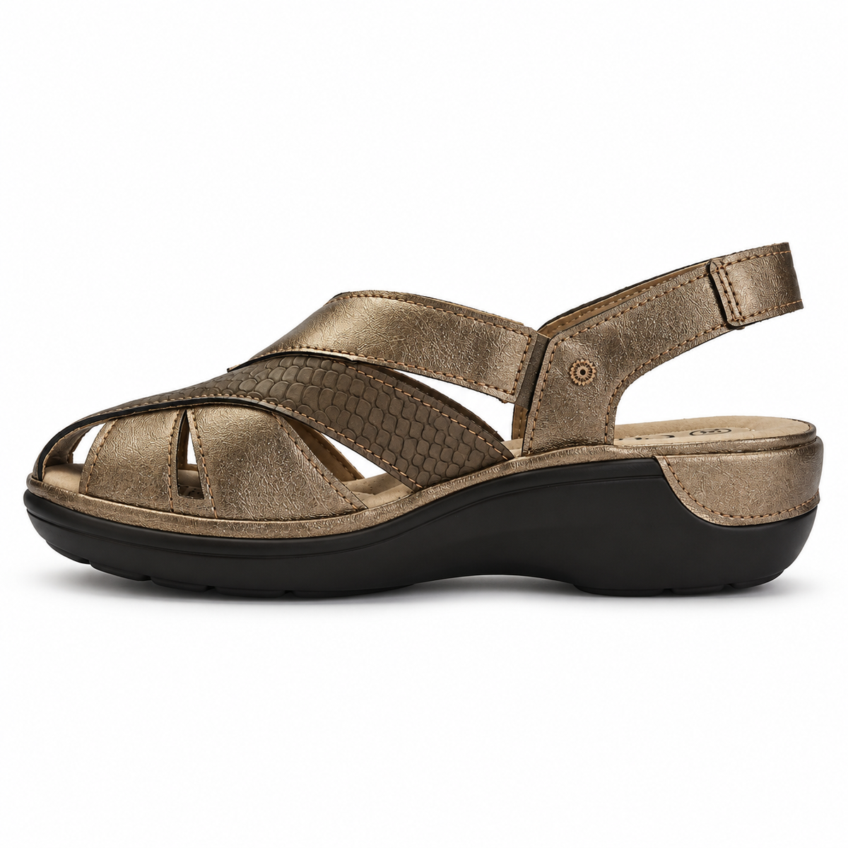 Sandalia Bronce Mujer Casual Chalada Mestico