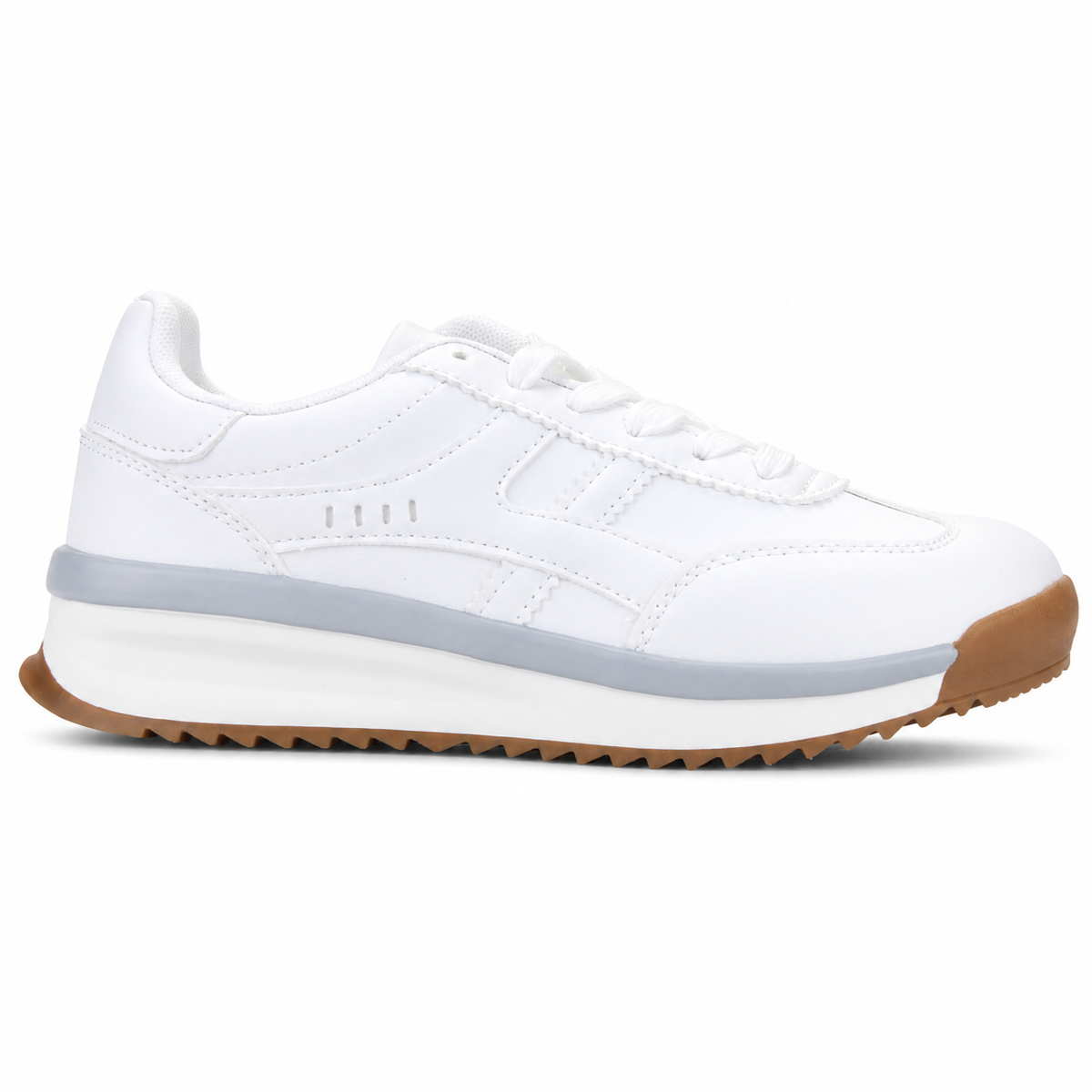 Zapatilla Blanco Gris Mujer Urbano Chalada Front