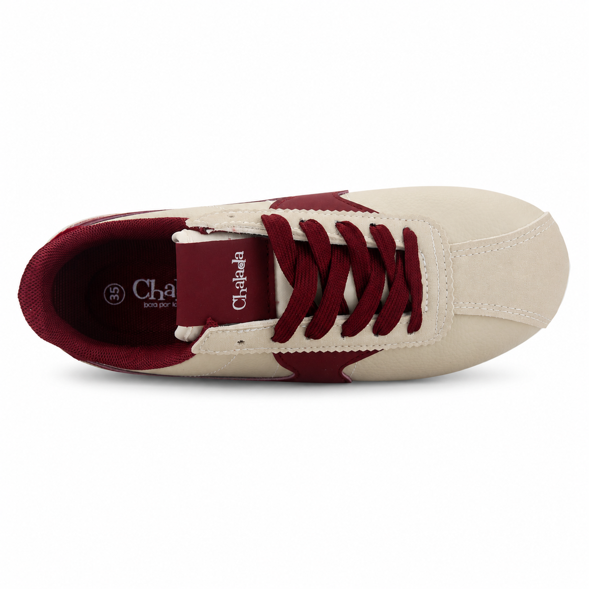 Zapatilla Beige Mujer Urbano Chalada Cortes