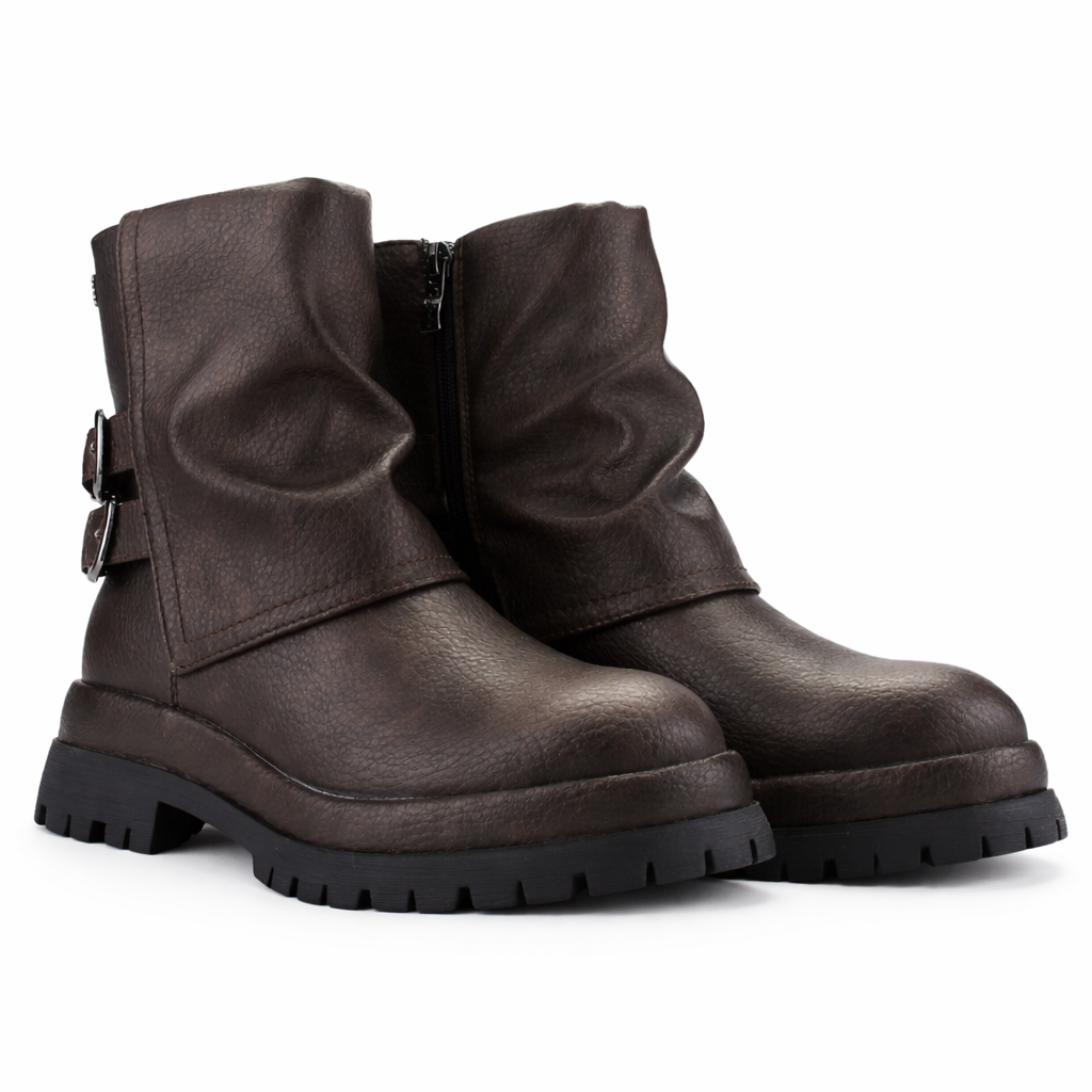 Botin Bronce Mujer Casual Chalada Krep