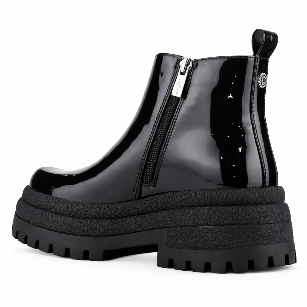 Botin Negro Mujer Casual Chalada Krepin