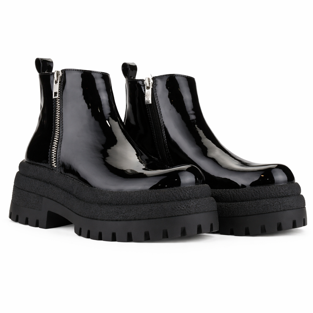 Botin Negro Mujer Casual Chalada Krepin