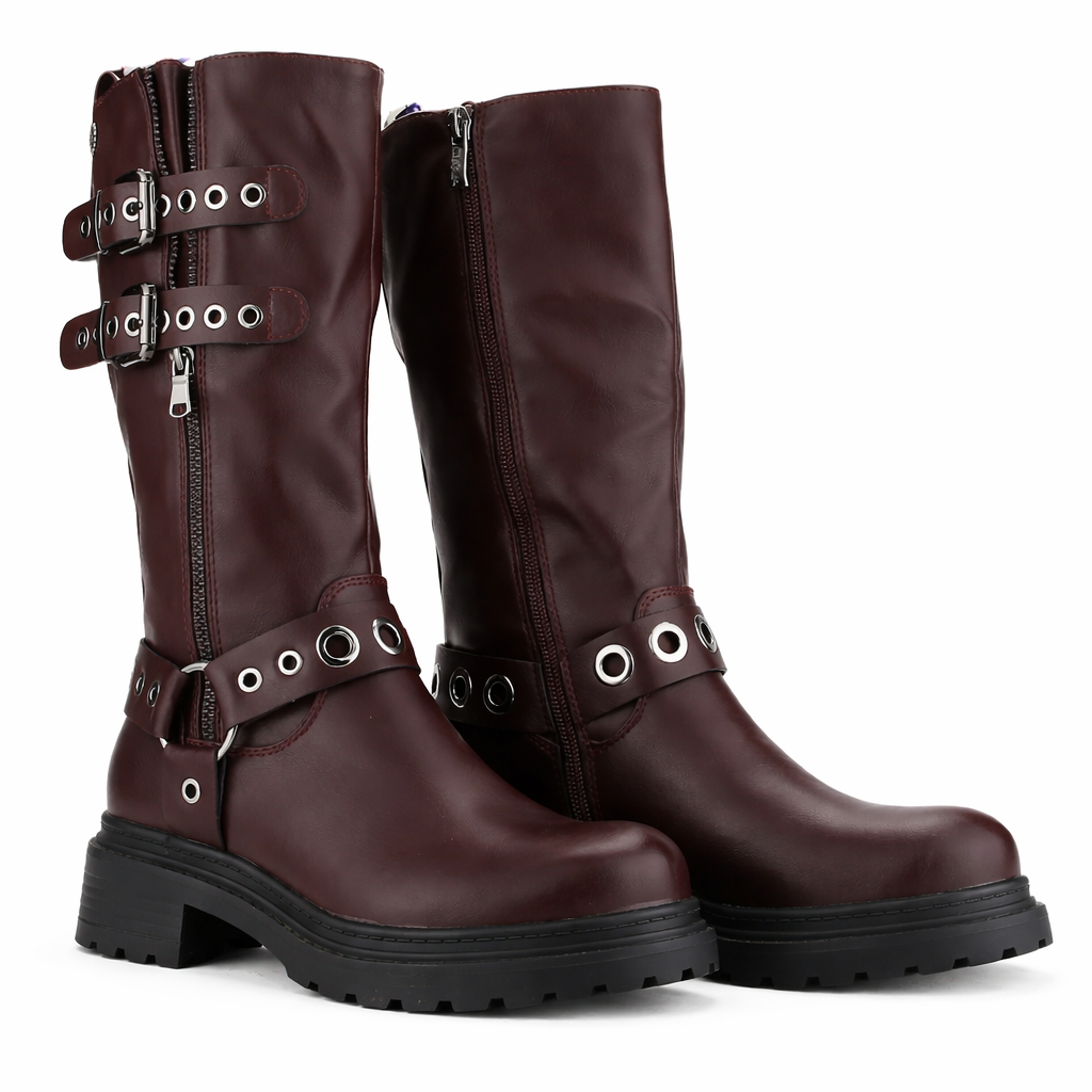 Botin Burdeo Mujer Casual Chalada Bika