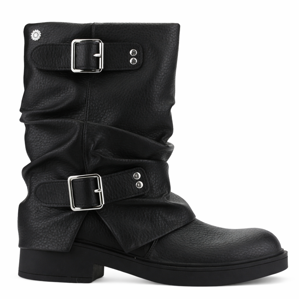 Botin Negro Mujer Casual Chalada Biker 8