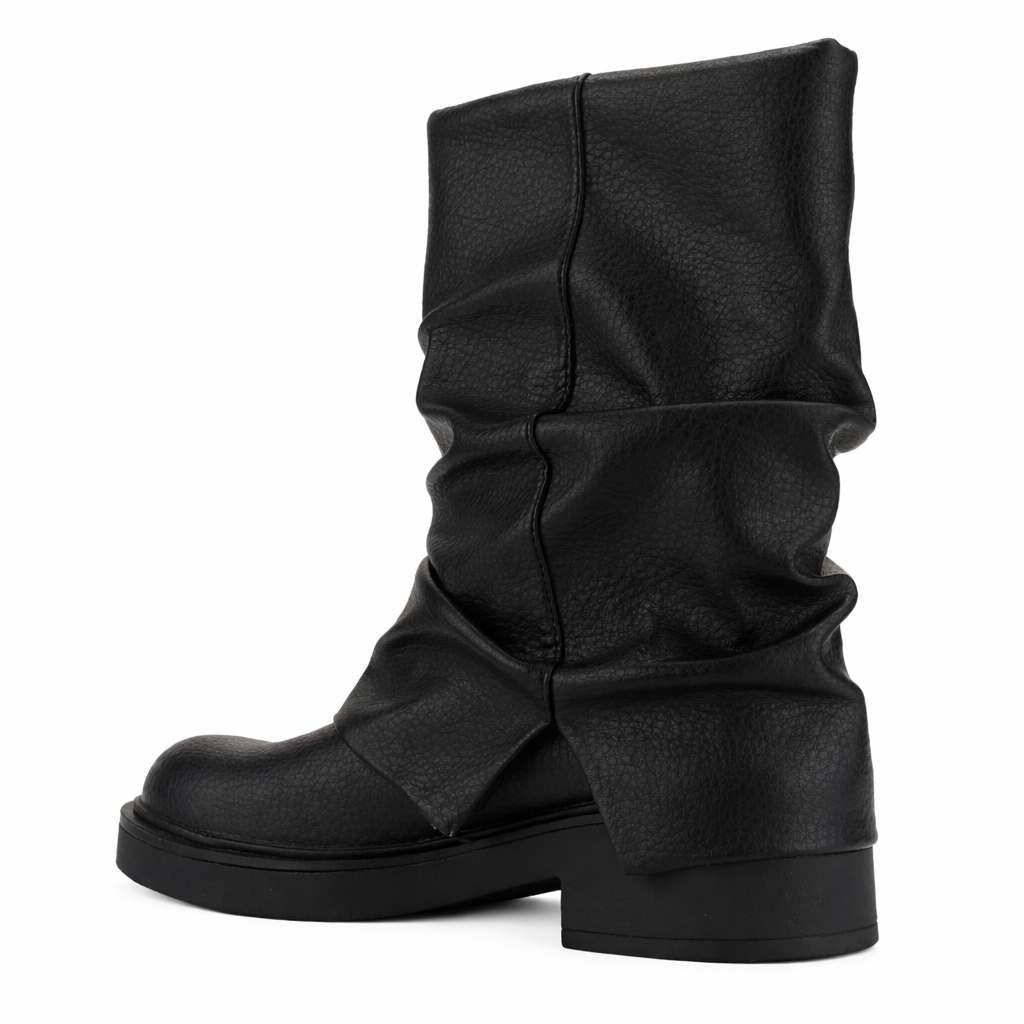 Botin Negro Mujer Casual Chalada Biker 8