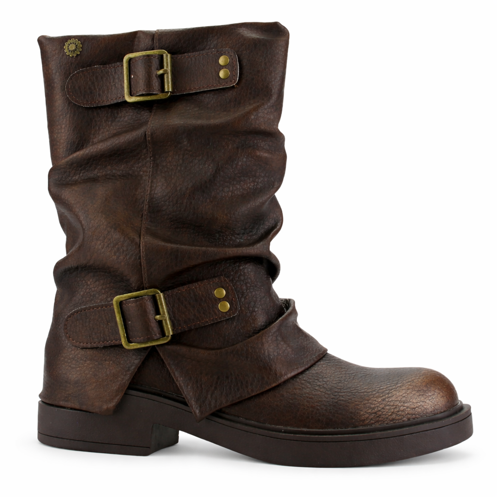 Botin Café Mujer Casual Chalada Biker 8