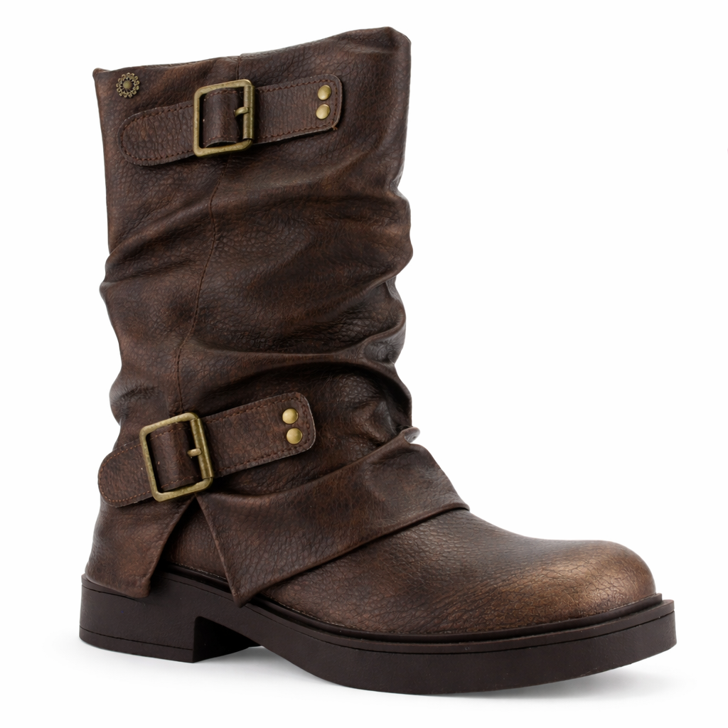 Botin Café Mujer Casual Chalada Biker 8
