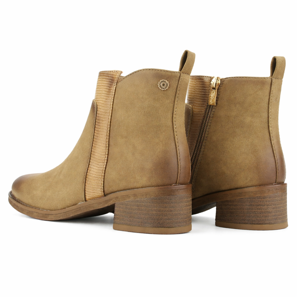 Botin Camel Mujer Casual Chalada Trafa