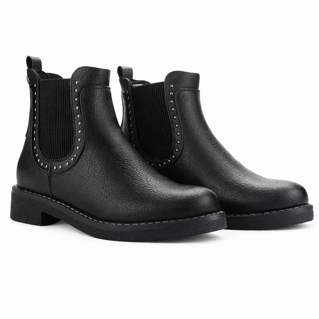 Botin Negro Mujer Casual Chalada Creva 1