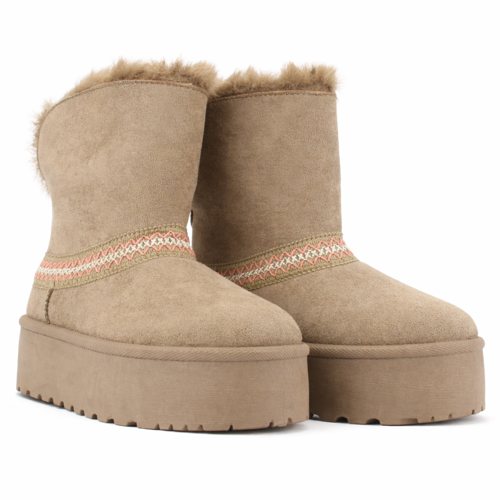 Botin Taupe Mujer Casual Chalada Pinguih