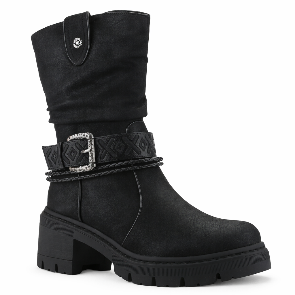 Botin Negro Mujer Casual Chalada Terra 2