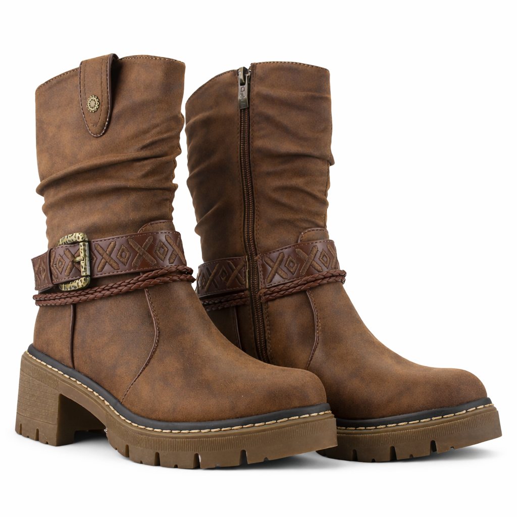 Botin Tostado Mujer Casual Chalada Terra 2