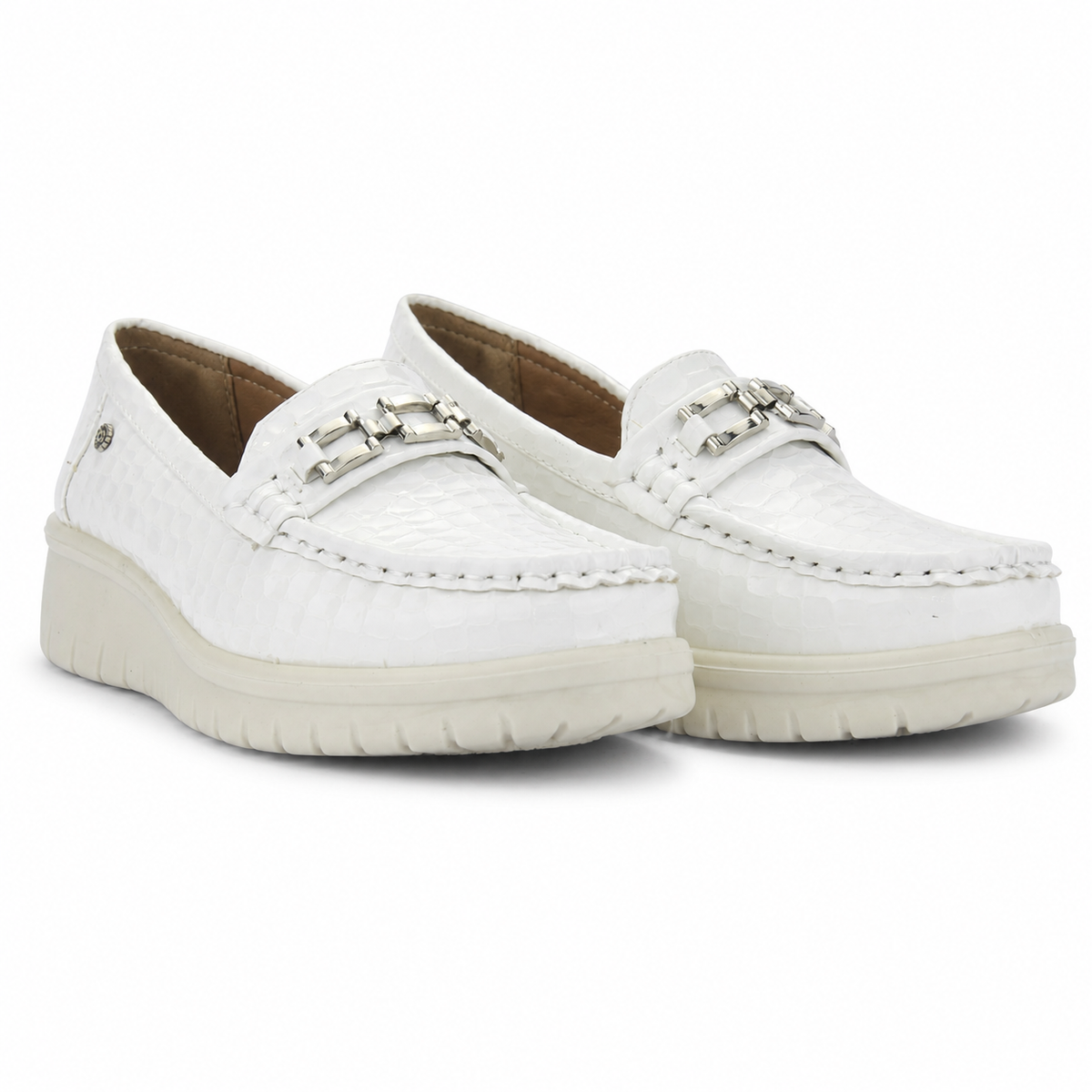 Mocasin Blanco Mujer Casual Chalada Rioja