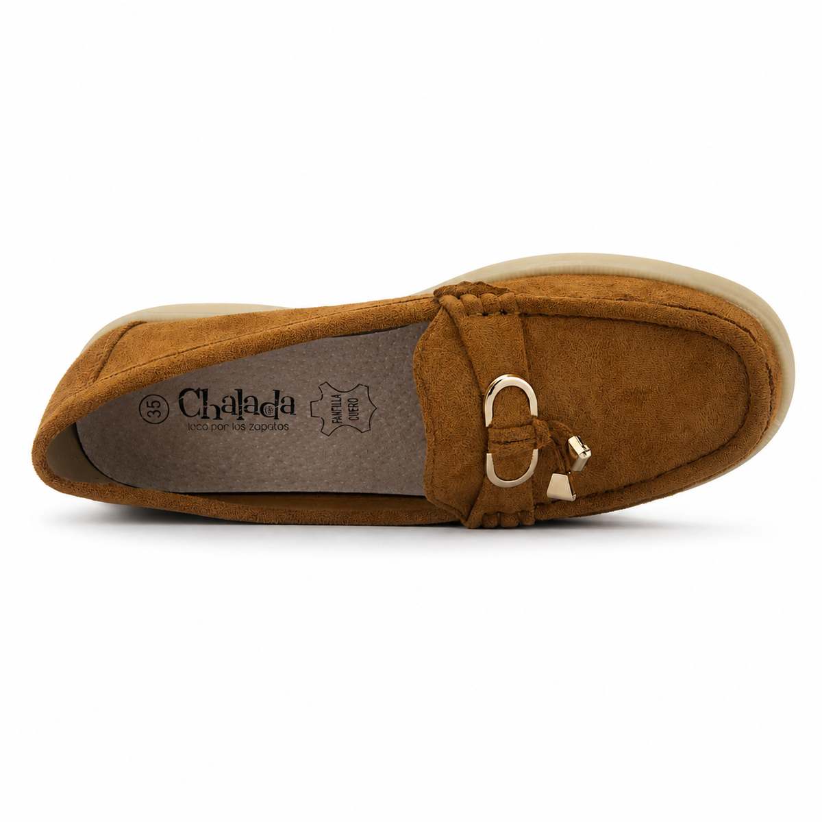 Mocasin Camel Mujer Casual Chalada Vela