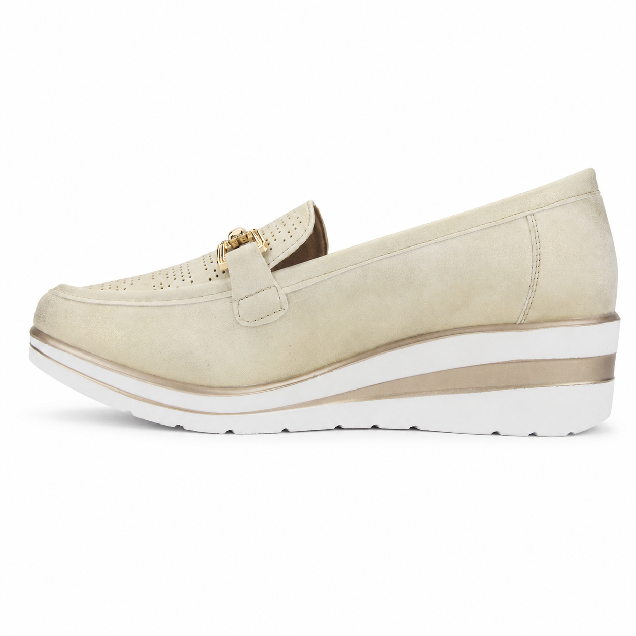 Mocasin Dorado Mujer Casual Chalada Zlat