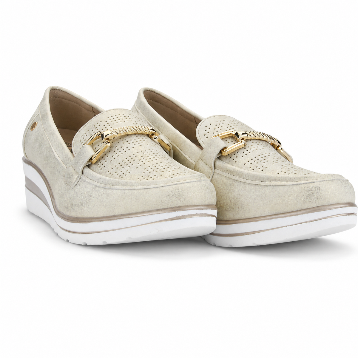 Mocasin Dorado Mujer Casual Chalada Zlat