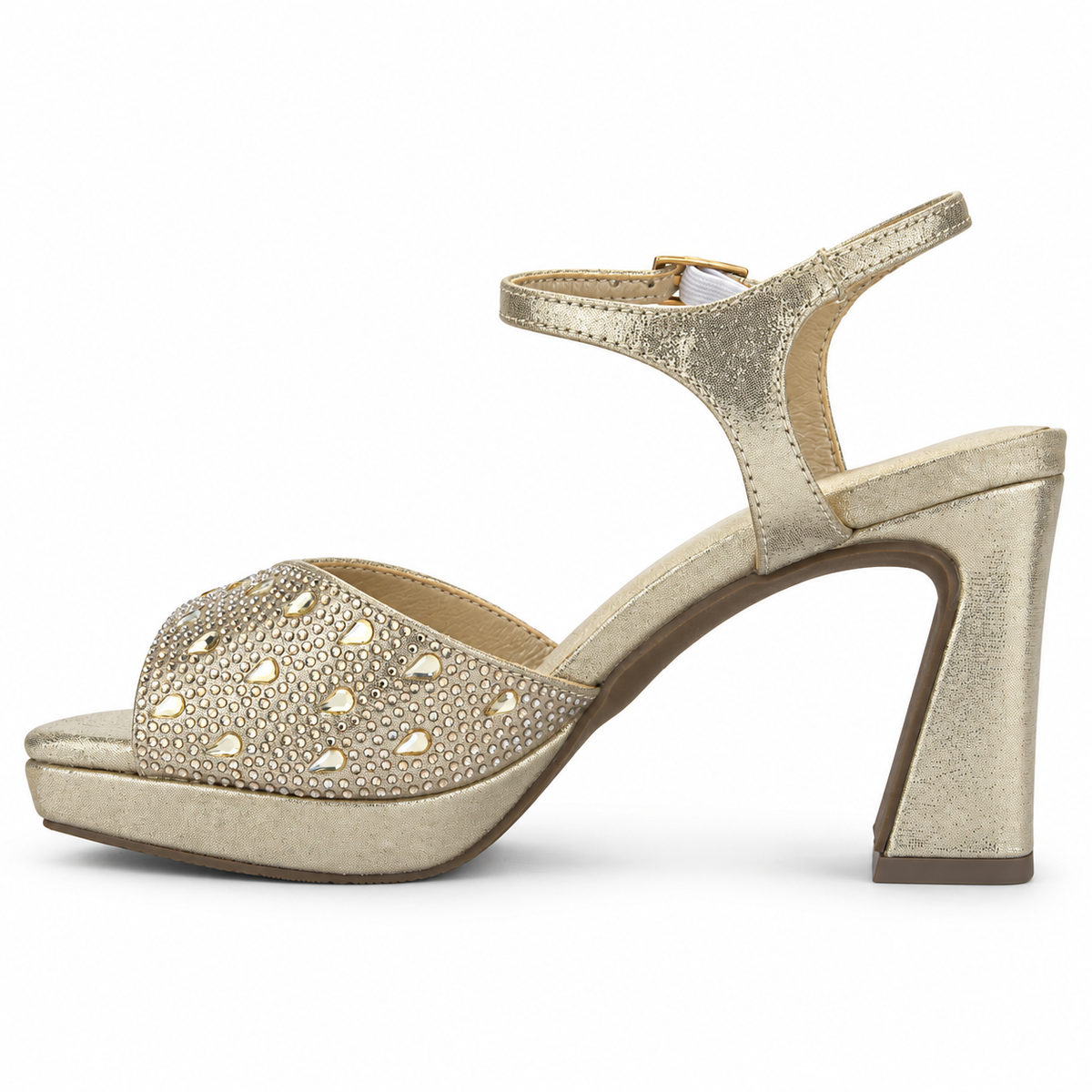 Sandalia Dorado Mujer Casual Chalada Mureli
