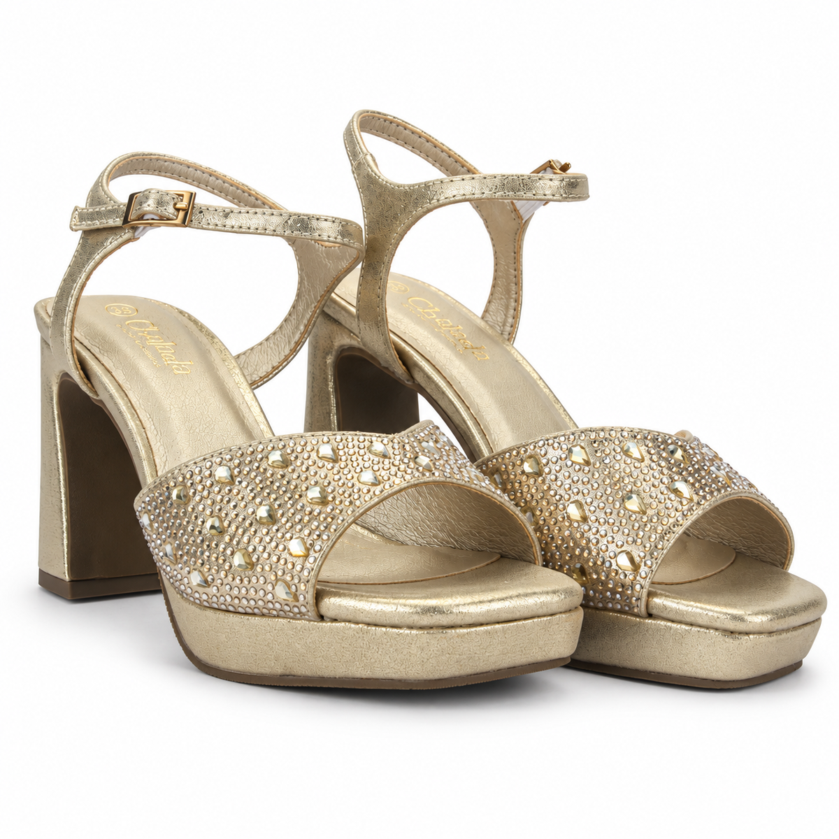 Sandalia Dorado Mujer Casual Chalada Mureli